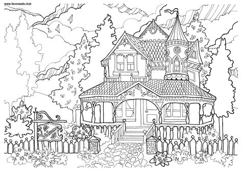 favoreads sample  coloring pages house colouring pages coloring