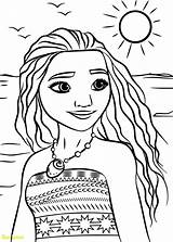 Coloring Moana Pages Getcolorings sketch template