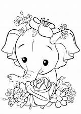 Elephant Mewarnai Gajah Pintarmewarnai Tulamama Crayon Untuk sketch template