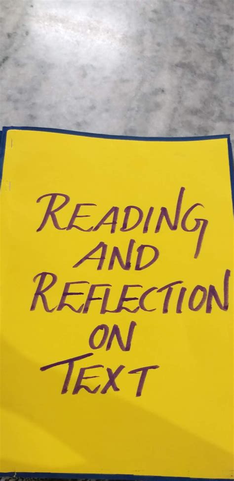 reading  reflection  text