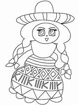 Mayo Coloring Cinco Pages Mexican Flag Girl Preschoolers Color Beautiful Fiesta Mexico Sheet Print Printable Drawing Zealand Eagle Getdrawings Size sketch template