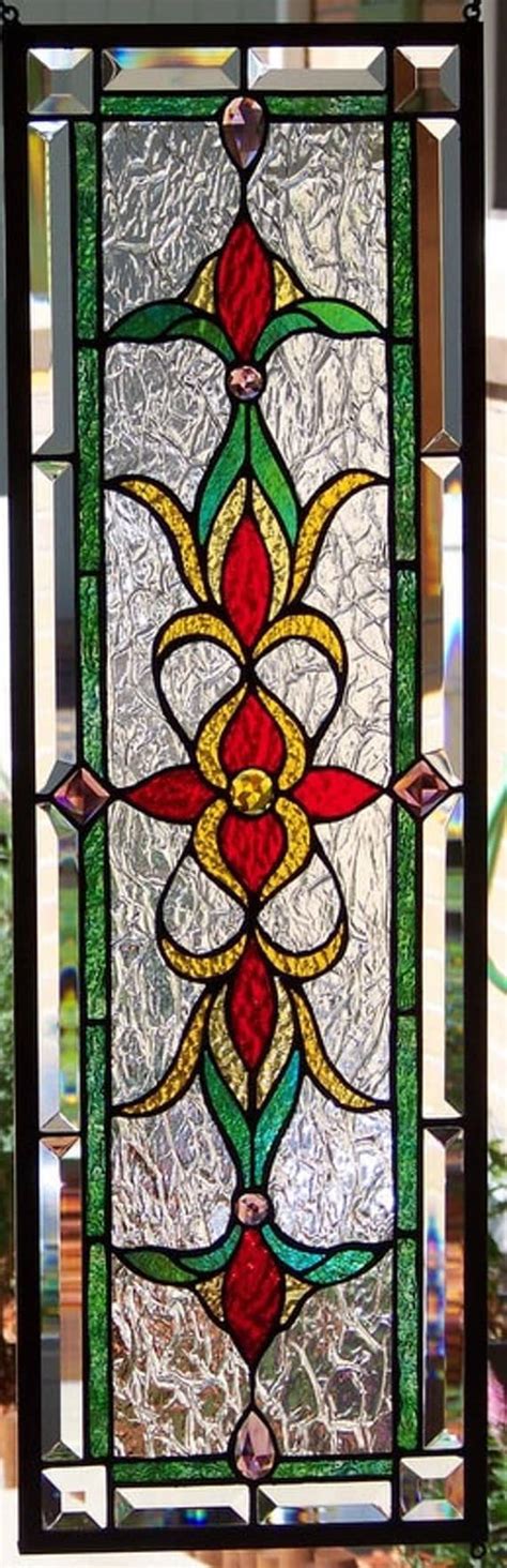 stained glass window hanging  stevesartglass  etsy