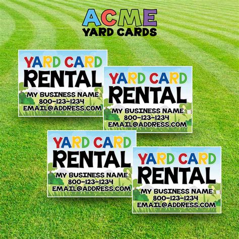 business signs acme yard cards