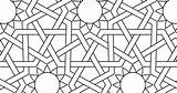 Islamic Mosaic Coloring sketch template