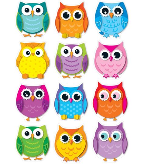 images  printable fall owls border colorful owl classroom