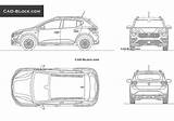 Dacia Sandero Stepway sketch template