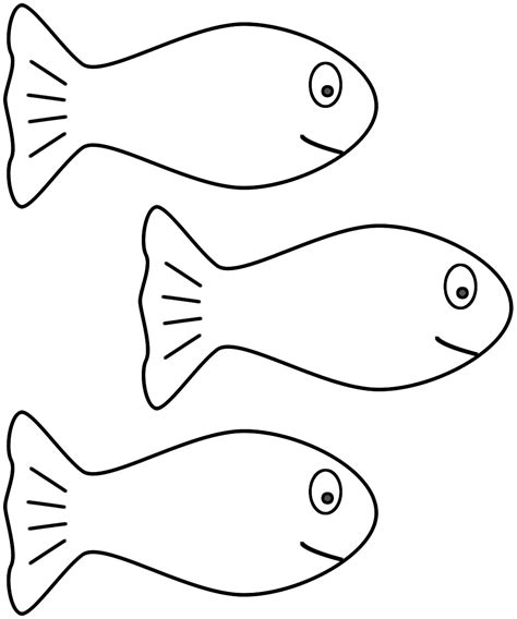goldfish coloring pages clipart