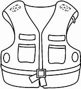 Life Jacket Clipart Vest Clip Coloring Pages Cliparts Lifejacket Library Kids Clipground Index Jackets Boat sketch template