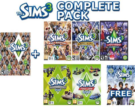sims   expansion pack  stuff pack fun games   full