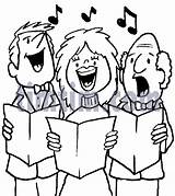 Coro Choir Singers Pinto Clipartmag sketch template
