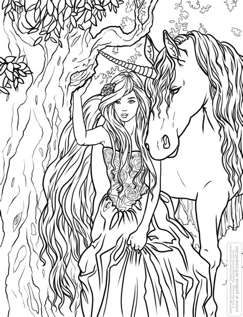 unicorn  mermaid coloring page  printable coloring pages