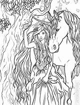 Unicorn Mermaid sketch template