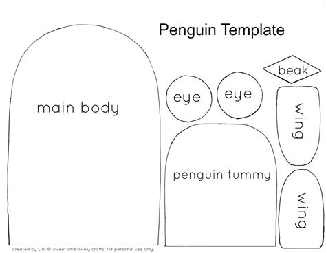 penguin template  cut