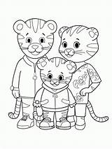 Daniel Tiger Coloring Pages Tigre Family Neighborhood Kids Printable Bestcoloringpagesforkids Super Print Comics Website Birthday Books Popular Sheets Development sketch template