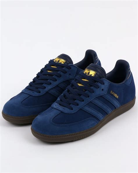 adidas samba trainers dark bluesuedeogshoessuperoriginals