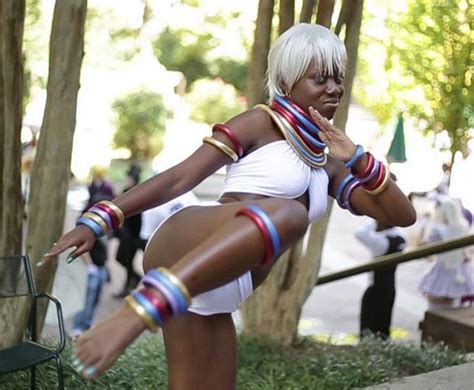 Jakeru Frost As Elena From Street Fighter Cosplay