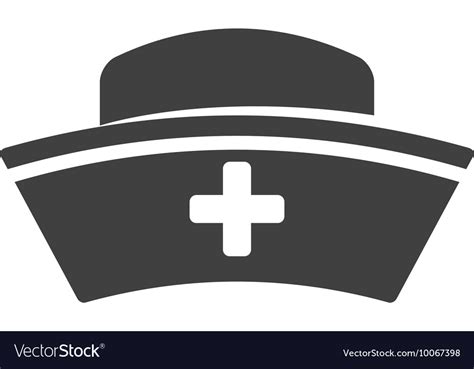 nurse hat icon medical care design royalty  vector image