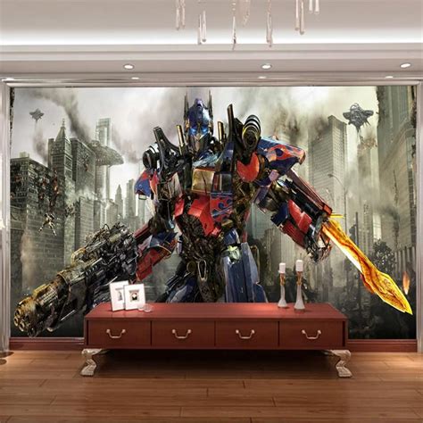 Transformers Photo Wallpaper 3d Optimus Prime Wall Mural