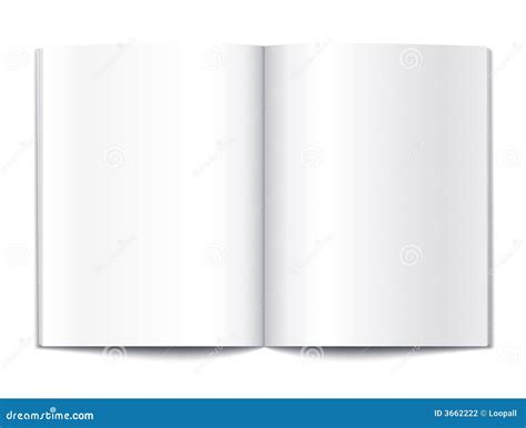 blank book pages template stock vector illustration  notebook