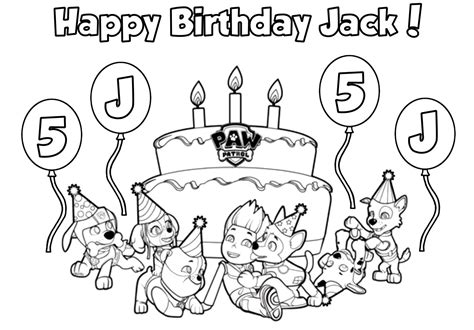 printable paw patrol birthday coloring pages  printable paw