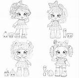 Kindi Kids Dolls Coloring Pages Jessicake Filminspector Marsha Mello Downloadable Peppa Mint Names Inspired Four Toys Sweet sketch template