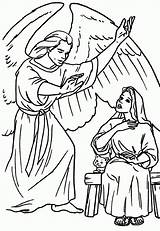 Maria Anunciacion Dibujo Archangel Mary Virgen Colorea Lectio Religione Sencillez Catechismo Sencillo Template Annunciazione sketch template