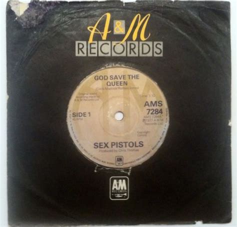 Sex Pistols God Save The Queen Aandm Auction Details