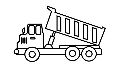dump truck colouring pages construction truck coloring book  kids