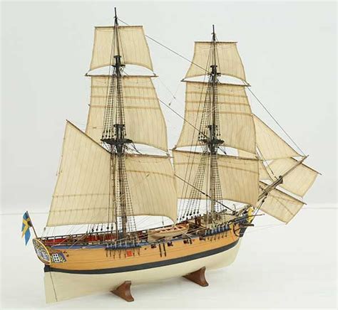 Snow Brig Of Early 18th Century Model Ships Sailing