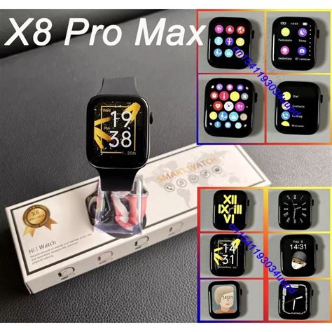 novo smartwatch x8 pro max relógio inteligente faz e recebe ligação