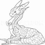 Dragon Snake Draw Step Dragoart sketch template