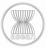 Coloring Asean Logo Pages Themed Asia Touch sketch template