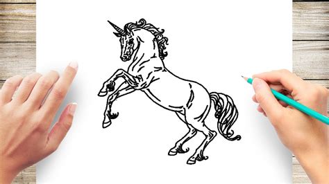draw realistic unicorn speed drawing youtube