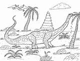 Argentinosaurus Mesozoic sketch template