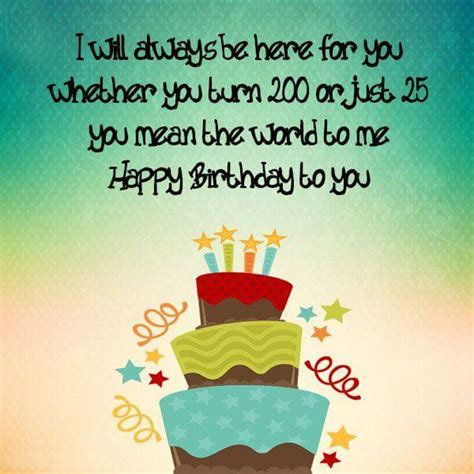 25th Birthday Card Messages Printable Templates Free