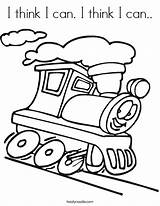 Coloring Think Train Print Ll sketch template