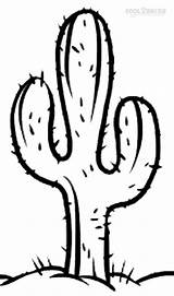 Cactus Saguaro Kaktus Cool2bkids Blanco Plantillas sketch template