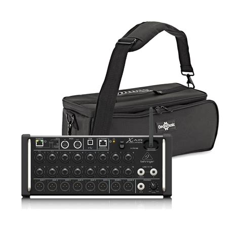 behringer  air xr  kanal digitalmixer mit gepolsterter tasche von gator gearmusic