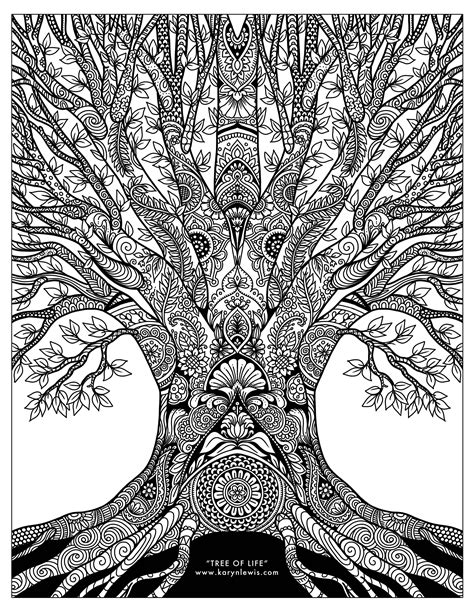 coloring page tree  coloring page