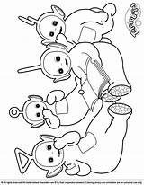 Teletubbies Coloring Kids Color Library Did Many Create There Work Do sketch template