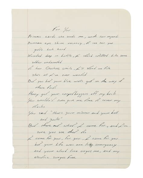 bruce springsteens handwritten thunder road   lyrics headed  auction news  gossip