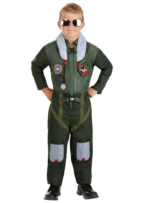 gun tan  pcs accessories kids jet fighter air pilot costume deluxe