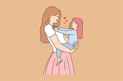 Holding Hands Mum Daughter Stock Illustrations – 246 Holding Hands Mum