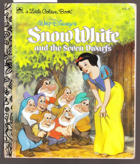 walt disneys snow white    dwarfs   golden book