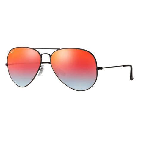ray ban aviator classic sunglasses with orange gradient lenses sun