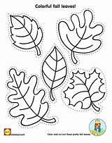 Fall Leaves Coloring Printable Pages Templates Leaf Kids Cut Welcome Color Autumn Template Printables Kindergarten Crafts Falling Print Shapes Activity sketch template