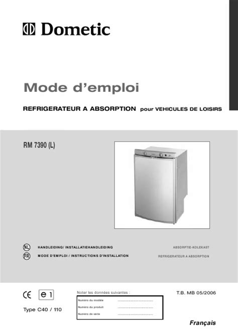 electrolux dometic rm   support sav depannage notices manuels