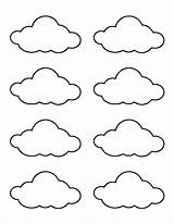 Nuvem Imprimir Cloud sketch template
