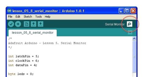 serial monitor arduino lesson   serial monitor adafruit