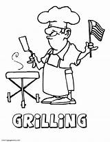 Grilling Bestcoloringpagesforkids sketch template